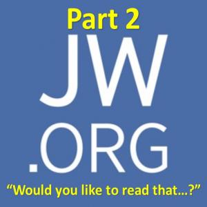 Jehovah's Witnesses Sunday Morning Chat - Part 1, "Would You Like to Read That?"