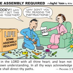 Joyful toons - Some Assembly Required Proverbs 3 5-6 - Mike Waters #GLQ Joseph